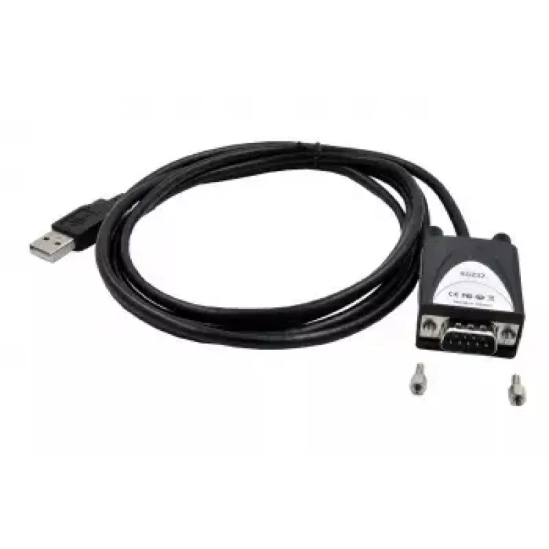 Nuoseklusis kabelis EXSYS EX-1311-2 USB Type-A DB-9 juodas 1.8 m