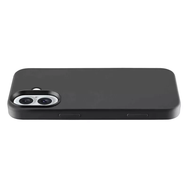 Cellularline Sensation - iPhone 16 minkšto lietimo silikono dėklas, Dangtelis, Apple, iPhone 16, 15,5 cm (6,1 colio), Juoda