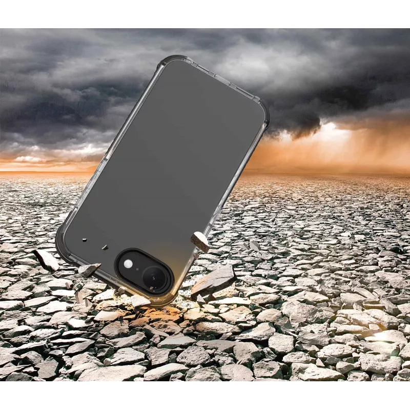 Cellularline Tetra Force Strong Guard - iPhone 16e itin apsauginis, smūgiams atsparus lankstus dėklas su integruota Microban® antibakterine technologija
