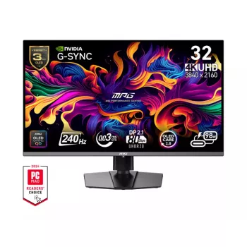 MSI MPG 322URX QD-OLED kompiuterio monitorius 80 cm (31,5 colio) 3840 x 2160 pikselių 4K Ultra HD juodas