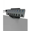 ICY BOX IB-MSA106-HH Pasyvus laikiklis USB šakotuvas Juoda
