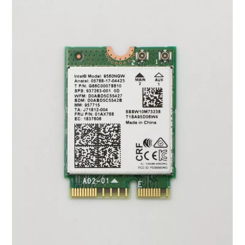 Lenovo Wireless,CMB,IN,9560 NV M2 +BT5.0 WLAN kortelė