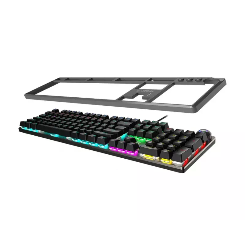Žaidimų klaviatūra MSI FORGE GK310 RED DE Mechaninė USB QWERTY juoda