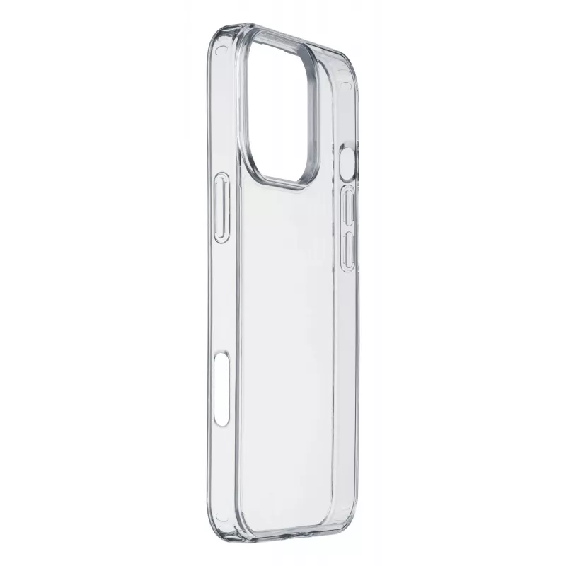 Cellularline Clear Protect - iPhone 16 Pro Max kietas dėklas su guminiais kraštais