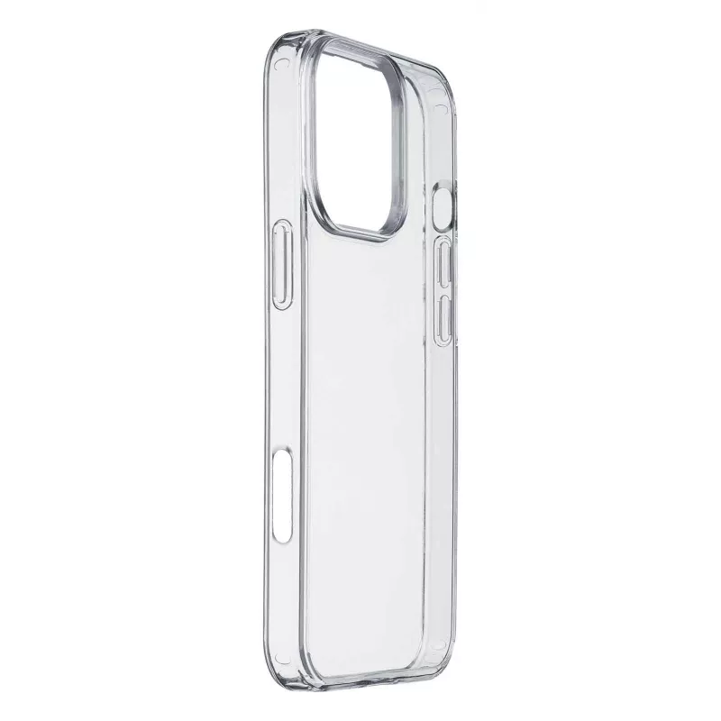 Cellularline Clear Protect - iPhone 16 Pro Max kietas dėklas su guminiais kraštais