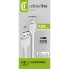 Cellularline maitinimo laidas 120cm – Lightning laidas įkrovimui ir duomenų perdavimui