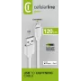 Cellularline maitinimo laidas 120cm – Lightning laidas įkrovimui ir duomenų perdavimui