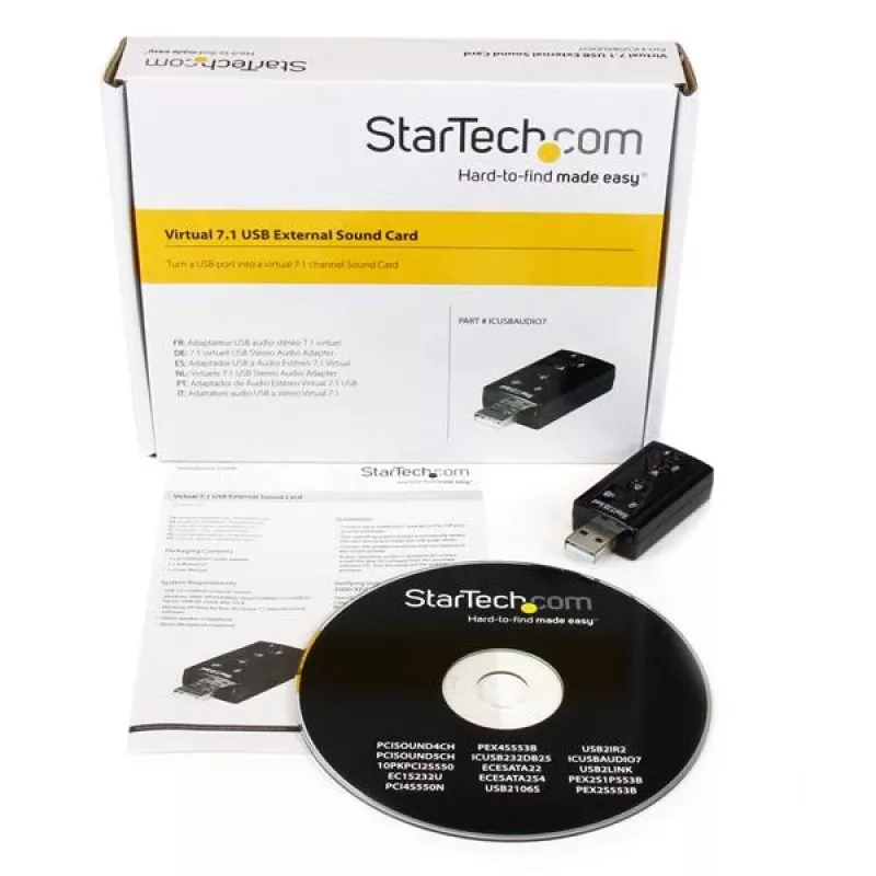 StarTech.com Virtual 7.1 USB stereogarso adapteris išorinė garso plokštė