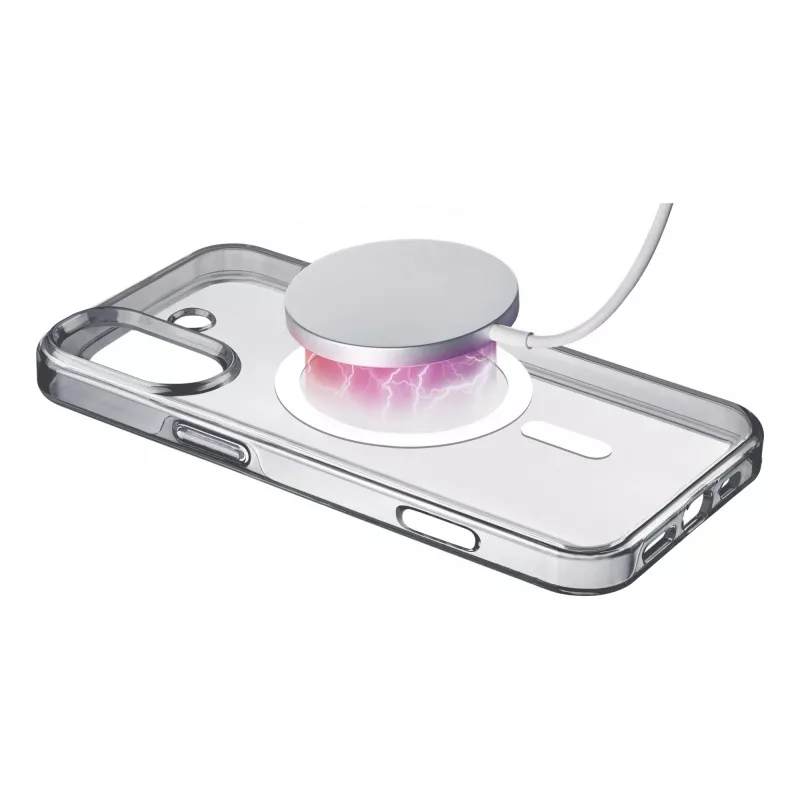 Cellularline Gloss Mag - iPhone 16 magnetinis dėklas įkrovimui ir prijungimui prie MagSafe įkroviklio