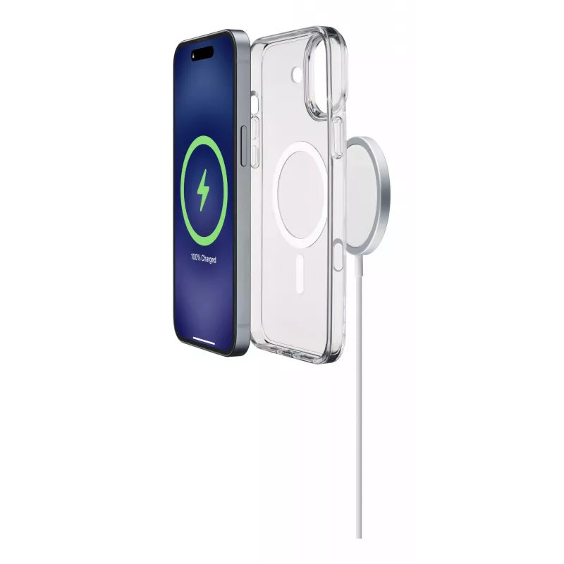Cellularline Gloss Mag - iPhone 16 magnetinis dėklas įkrovimui ir prijungimui prie MagSafe įkroviklio