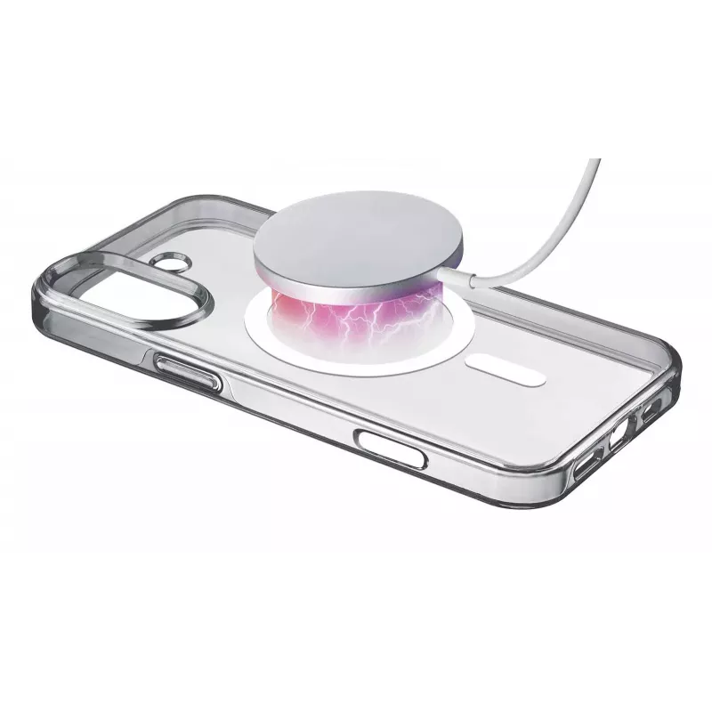 Cellularline Gloss Mag - iPhone 16 magnetinis dėklas įkrovimui ir prijungimui prie MagSafe įkroviklio