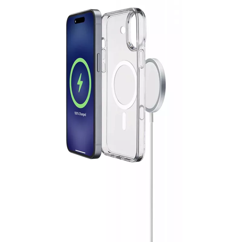Cellularline Gloss Mag - iPhone 16 magnetinis dėklas įkrovimui ir prijungimui prie MagSafe įkroviklio