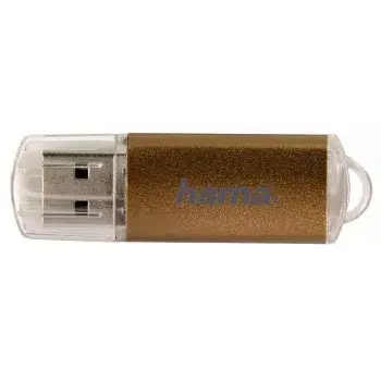 Hama 32GB Laeta USB atmintinė USB Type-A 2.0 Ruda, Skaidri