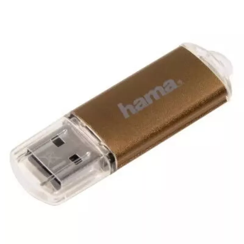 Hama 32GB Laeta USB atmintinė USB Type-A 2.0 Ruda, Skaidri