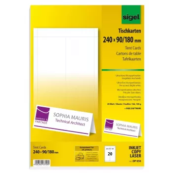 Nelipnios spausdintuvo etiketės Sigel DP050