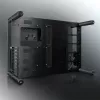 RAIJINTEK Paean stalinio kompiuterio korpusas — juodas permatomas, ATX/Micro-ATX/Mini-ITX, 4x USB 3.2 Gen1, 3x3,5 colio + 3x2,5 colio skyriai