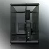 RAIJINTEK Paean stalinio kompiuterio korpusas — juodas permatomas, ATX/Micro-ATX/Mini-ITX, 4x USB 3.2 Gen1, 3x3,5 colio + 3x2,5 colio skyriai
