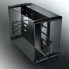 RAIJINTEK Paean stalinio kompiuterio korpusas — juodas permatomas, ATX/Micro-ATX/Mini-ITX, 4x USB 3.2 Gen1, 3x3,5 colio + 3x2,5 colio skyriai