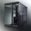 RAIJINTEK Paean stalinio kompiuterio korpusas — juodas permatomas, ATX/Micro-ATX/Mini-ITX, 4x USB 3.2 Gen1, 3x3,5 colio + 3x2,5 colio skyriai