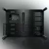RAIJINTEK Paean stalinio kompiuterio korpusas — juodas permatomas, ATX/Micro-ATX/Mini-ITX, 4x USB 3.2 Gen1, 3x3,5 colio + 3x2,5 colio skyriai