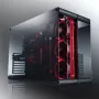 RAIJINTEK Paean stalinio kompiuterio korpusas — juodas permatomas, ATX/Micro-ATX/Mini-ITX, 4x USB 3.2 Gen1, 3x3,5 colio + 3x2,5 colio skyriai