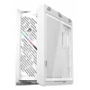 PC Case ASUS ROG Strix Helios II Midi Tower White — palaiko EATX/ATX/Micro‑ATX/Mini‑ITX, 3x140mm priekyje + 1x140mm gale, 2×3,5 colio + 4×2,5 colio lizdai, grūdintas stiklas