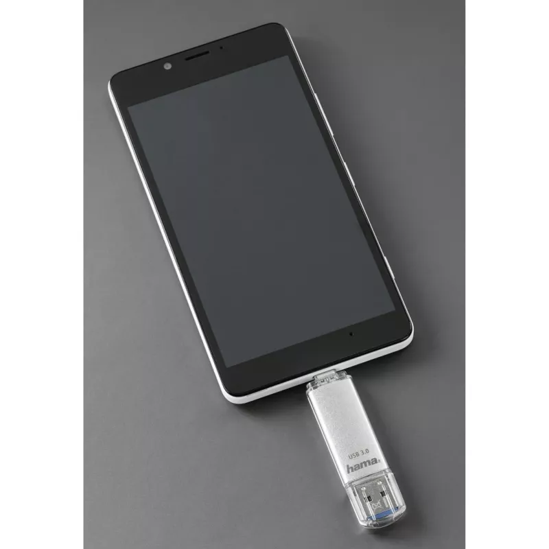 Hama C-Laeta USB atmintinė 128 GB USB Type-A / USB Type-C 3.2 Gen 1 (3.1 Gen 1) Sidabrinė
