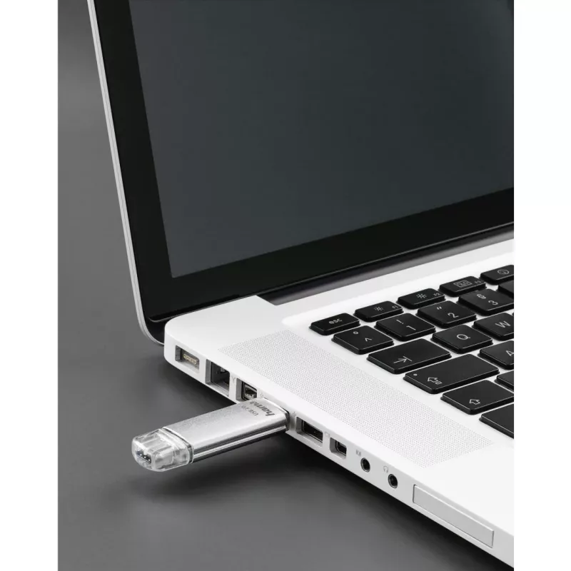 Hama C-Laeta USB atmintinė 128 GB USB Type-A / USB Type-C 3.2 Gen 1 (3.1 Gen 1) Sidabrinė