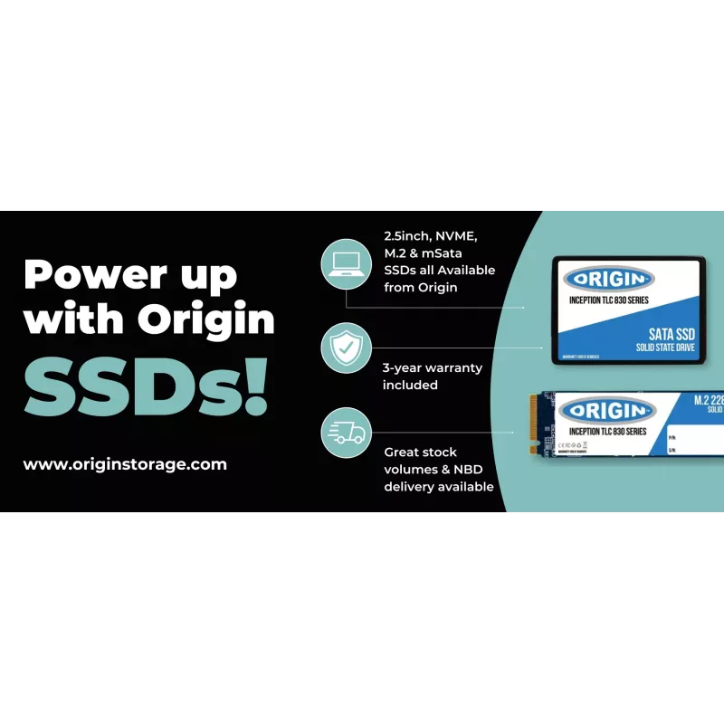 Origin Storage Inception SSD 512GB NVMe M.2 3D TLC 42mm