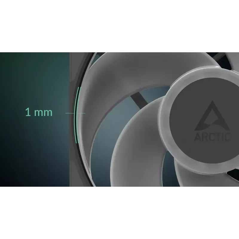 140 mm korpuso ventiliatorius Arctic Freezer P14 Pro Reverse A-RGB — PWM, 140 mm, 166,5 m³/h, 5,1 mmH2O, FDB, juodas