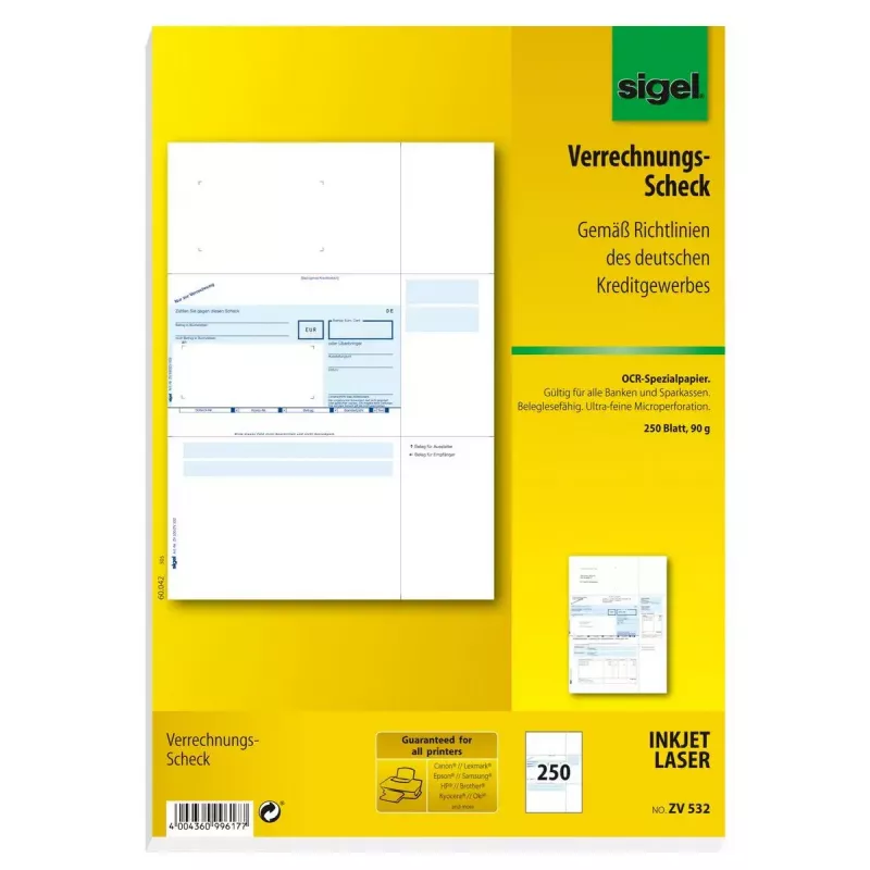 Sigel ZV532 verslo formos lapas