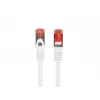 Tinklo komutacinis kabelis LANBERG PCF6-10CU-0050-W Cat6 S/FTP (S-STP) baltas 0,5 m RJ-45–RJ-45