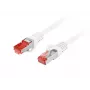 Tinklo komutacinis kabelis LANBERG PCF6-10CU-0050-W Cat6 S/FTP (S-STP) baltas 0,5 m RJ-45–RJ-45