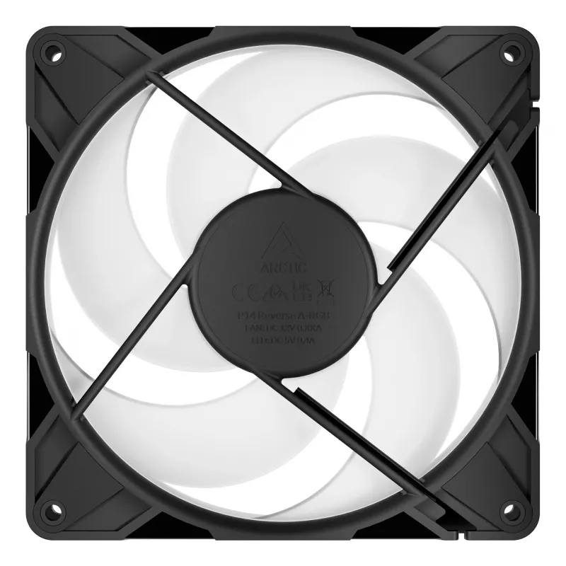 ARCTIC Freezer P14 Pro Reverse A-RGB - 3 vnt. - 140 mm A-RGB PWM ventiliatorius su kabelio skirstytuvu