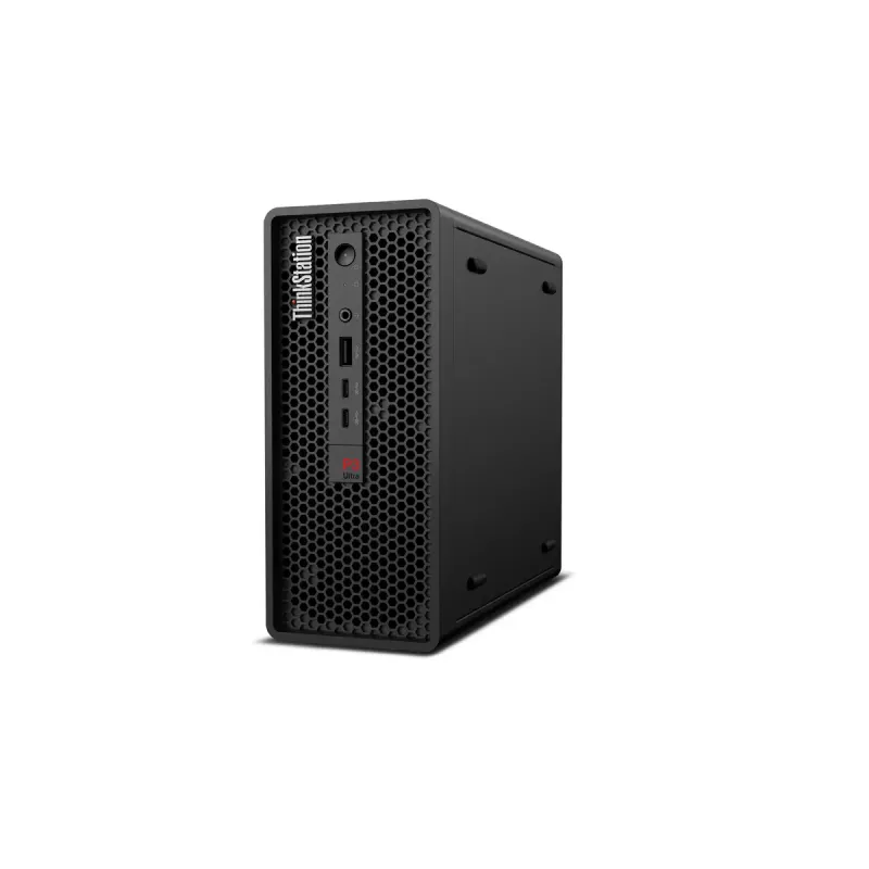 Darbo stotis Lenovo ThinkStation P3 Ultra SFF Gen 2 — Intel Core Ultra 5 225, 32 GB DDR5, 512 GB SSD, Windows 11 Pro, Mini Tower, juoda