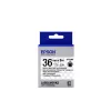 Epson etikečių kasetė permatoma LK-7TBN juoda/permatoma 36 mm (9 m)