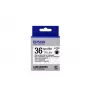 Epson etikečių kasetė permatoma LK-7TBN juoda/permatoma 36 mm (9 m)