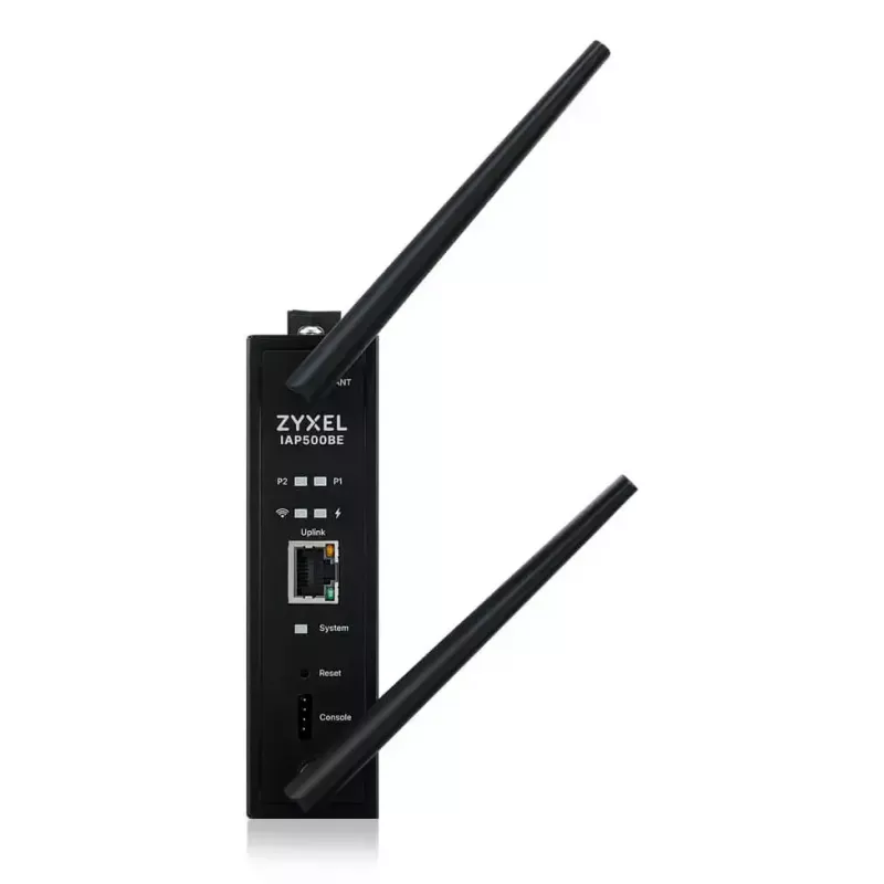 Belaidis prieigos taškas Zyxel IAP500BE — dviejų juostų 2,4/5 GHz, 5012 Mbit/s, PoE, 1×RJ-45, išorinės antenos, juodas