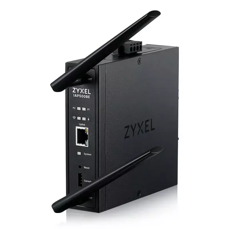 Belaidis prieigos taškas Zyxel IAP500BE — dviejų juostų 2,4/5 GHz, 5012 Mbit/s, PoE, 1×RJ-45, išorinės antenos, juodas
