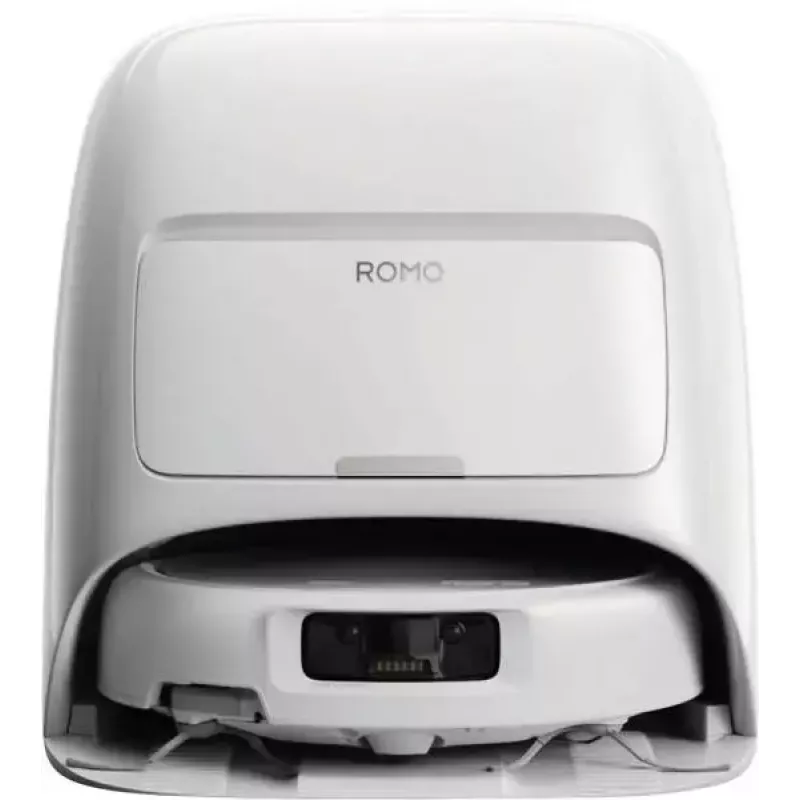 Robotų dulkių siurblys ir šluota DJI ROMO S (Water Tank Version) — balta, 4,4 kg, 0,26 l dulkių, 4 l švaraus / 3,2 l nešvaraus vandens talpos, 5000 mAh