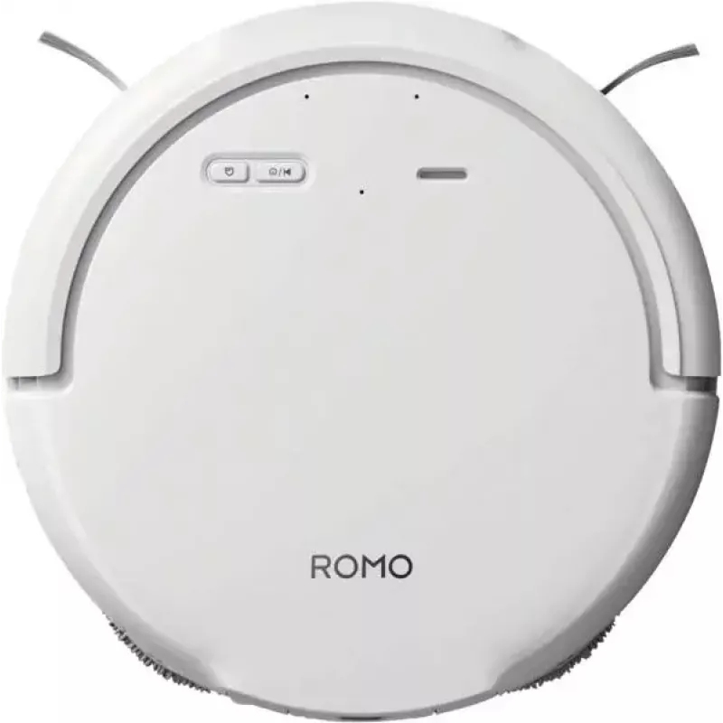 Robotų dulkių siurblys ir šluota DJI ROMO S (Water Tank Version) — balta, 4,4 kg, 0,26 l dulkių, 4 l švaraus / 3,2 l nešvaraus vandens talpos, 5000 mAh