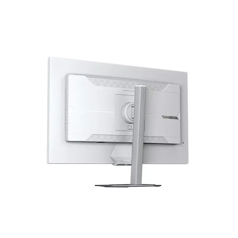 27 colių GIGABYTE M27UP ICE 4K UHD žaidimų monitorius — 3840×2160, dviejų režimų 4K 160 Hz / FHD 320 Hz, 1 ms, 350 cd/m², HDMI 2.1, DP 1.4
