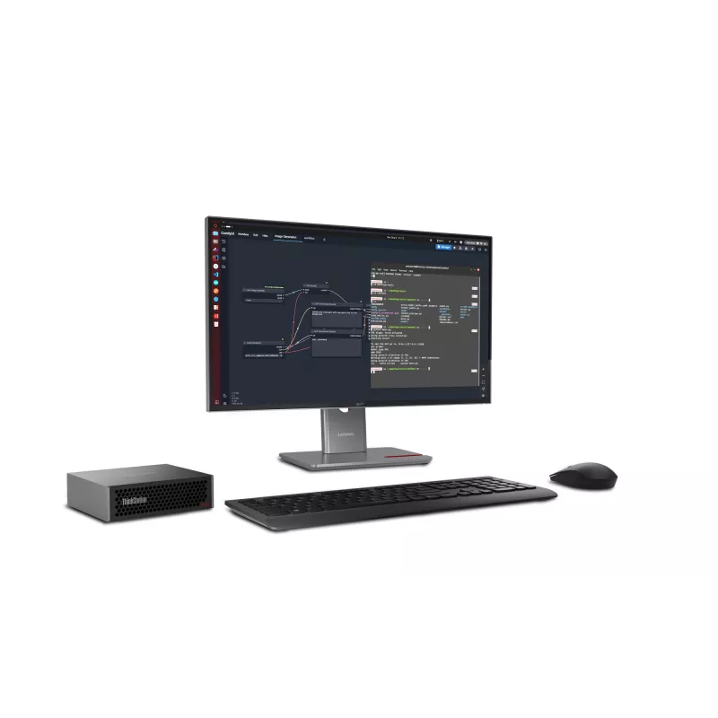 Lenovo ThinkStation PGX GB10 128 GB LPDDR5x-SDRAM 1 TB SSD DGX OS Mini Tower Mini PC Juoda