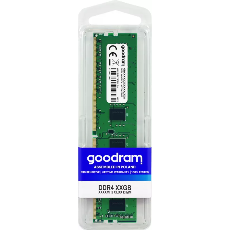 Goodram GR2666D464L19/32G atminties modulis 32 GB 1 x 32 GB DDR4 288 kontaktų DIMM