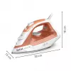 Tefal Virtuo 30 FV2C40E0 lygintuvas Sausas ir garo lygintuvas Keraminis padas 2000 W Persikų, Balta