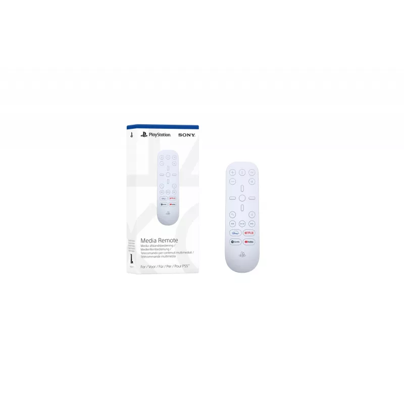Sony Media Remote, Žaidimų konsolė, TV, IR belaidis, Mygtukų paspaudimas, Balta