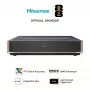 Projektorius HISENSE PT1 3D Smart TV, 16:9, Wi‑Fi ir Ethernet, HDR (HLG), HDMI 2.0/2.1, juodas