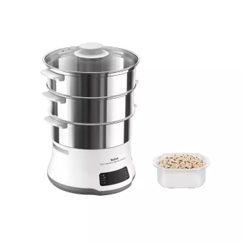 Tefal Convenient Series Deluxe VC502D garintuvas 3 krepšeliai Stalviršis 900 W Nerūdijantis plienas, Balta