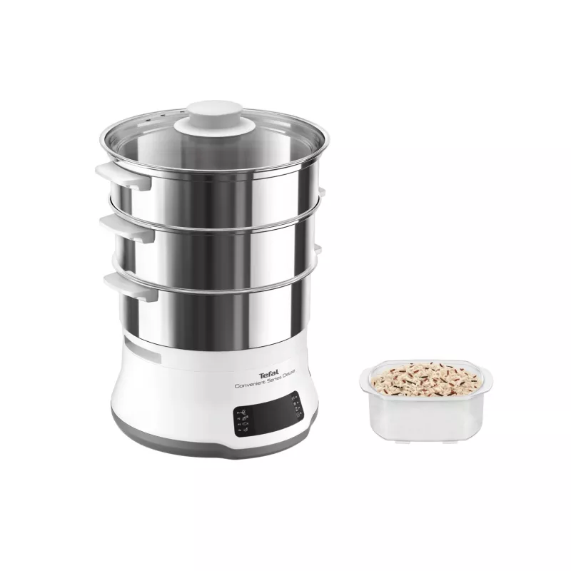 Tefal Convenient Series Deluxe VC502D garintuvas 3 krepšeliai Stalviršis 900 W Nerūdijantis plienas, Balta