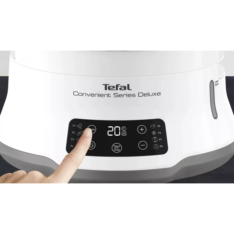 Tefal Convenient Series Deluxe VC502D garintuvas 3 krepšeliai Stalviršis 900 W Nerūdijantis plienas, Balta